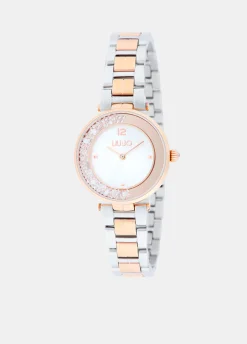 Orologio in acciaio con brill