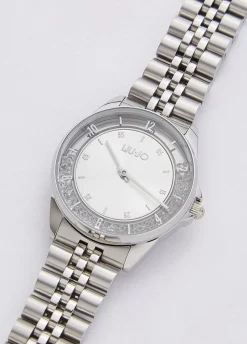 Orologio in acciaio con brill