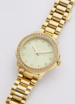 Orologio in acciaio con brill