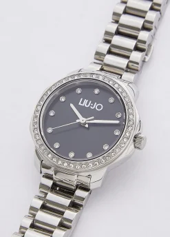 Orologio in acciaio con brill