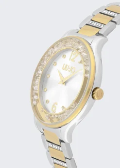 Orologio in acciaio con brill