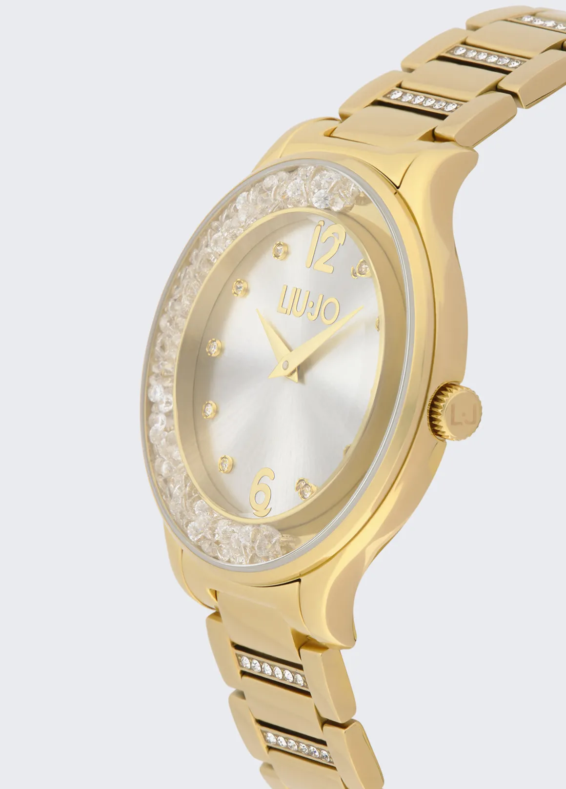 Orologio in acciaio con brill