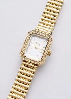 Orologio in acciaio con brill