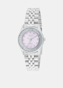 Orologio in acciaio con brill