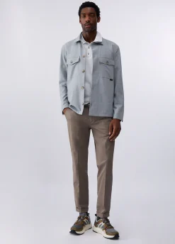 Overshirt in misto lana