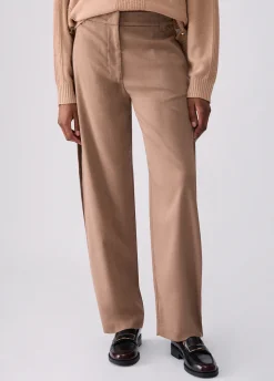 Pantalone balloon in tessuto resca