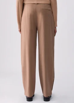Pantalone balloon in tessuto resca