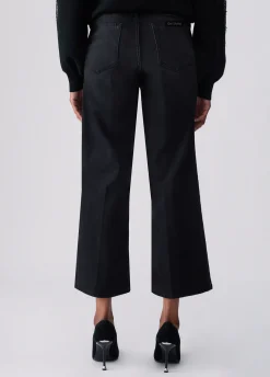 Pantalone flare cropped