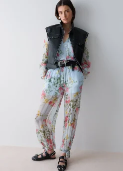 Pantaloni a fiori