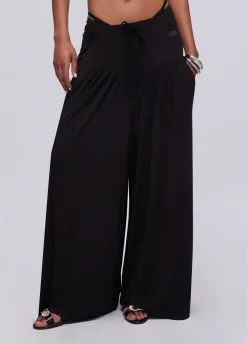 Pantaloni ampi in jersey