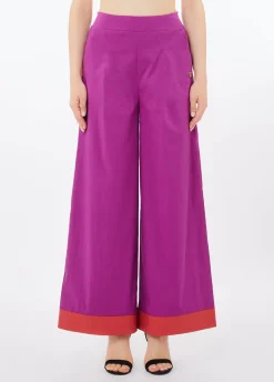 Pantaloni a palazzo in cotone