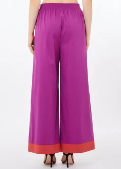 Pantaloni a palazzo in cotone