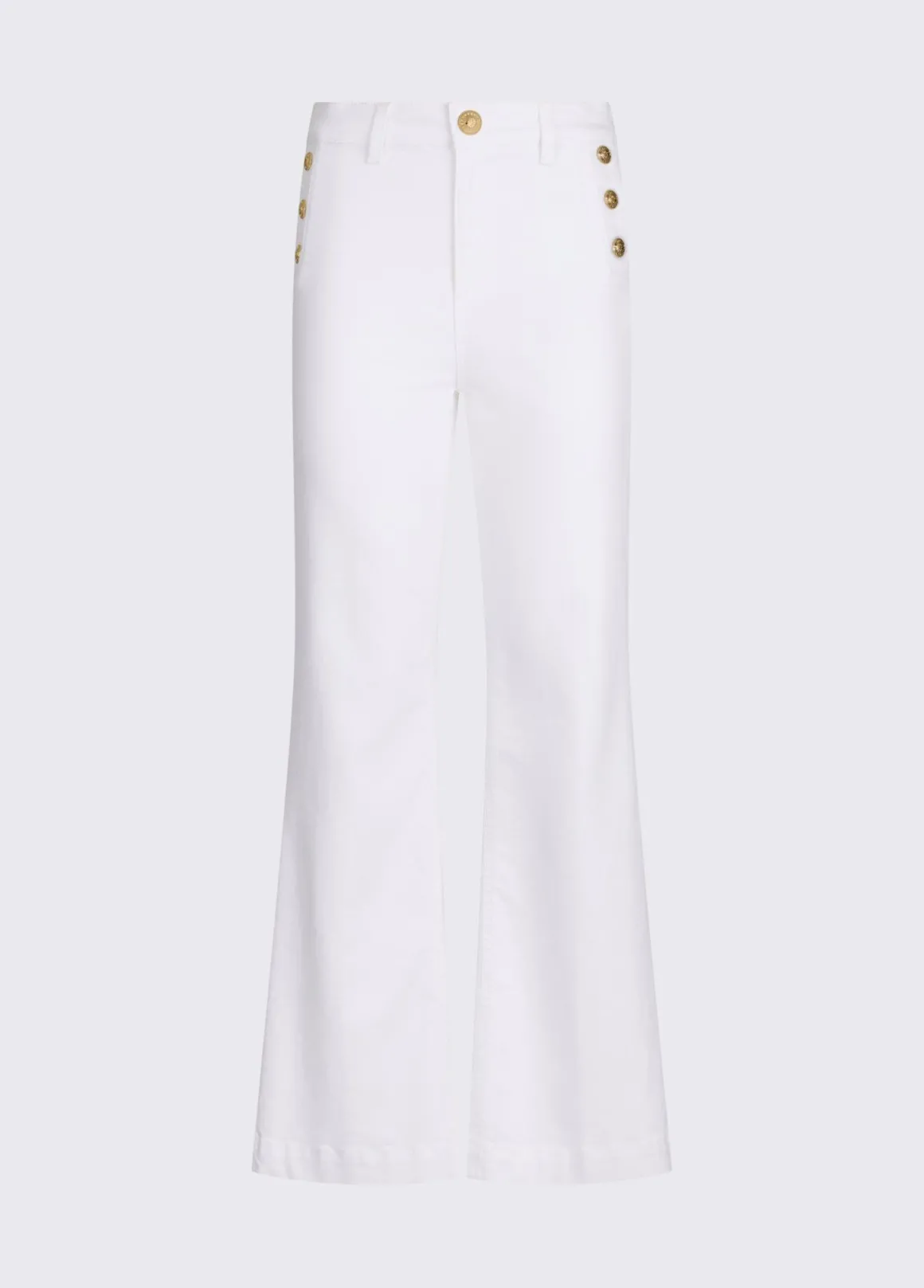 Pantaloni a vita alta con bottoni