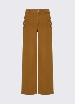 Pantaloni a vita alta con bottoni