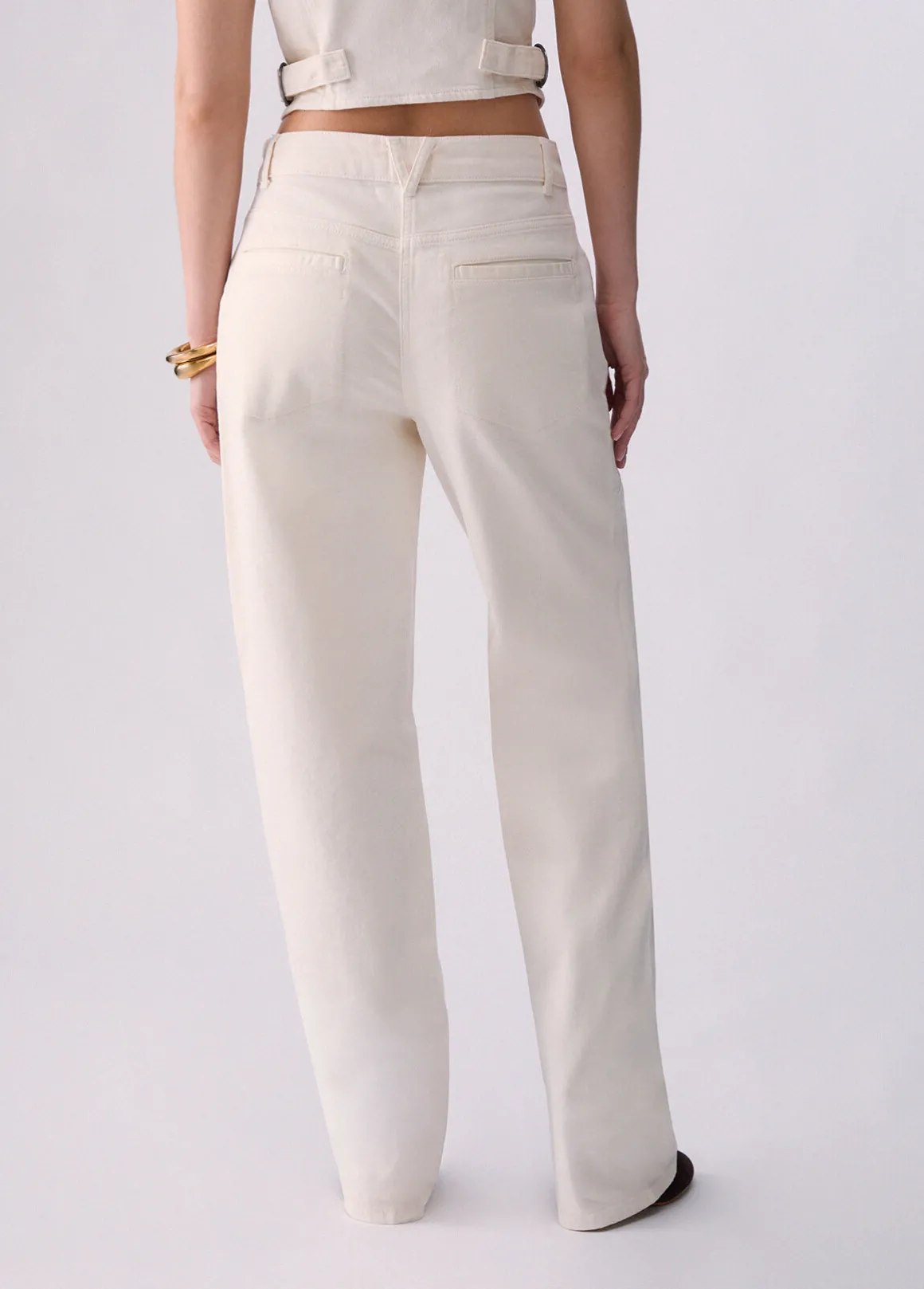 Pantaloni baggy a vita bassa