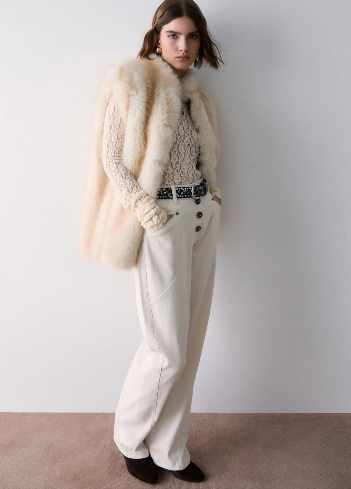Pantaloni baggy a vita bassa