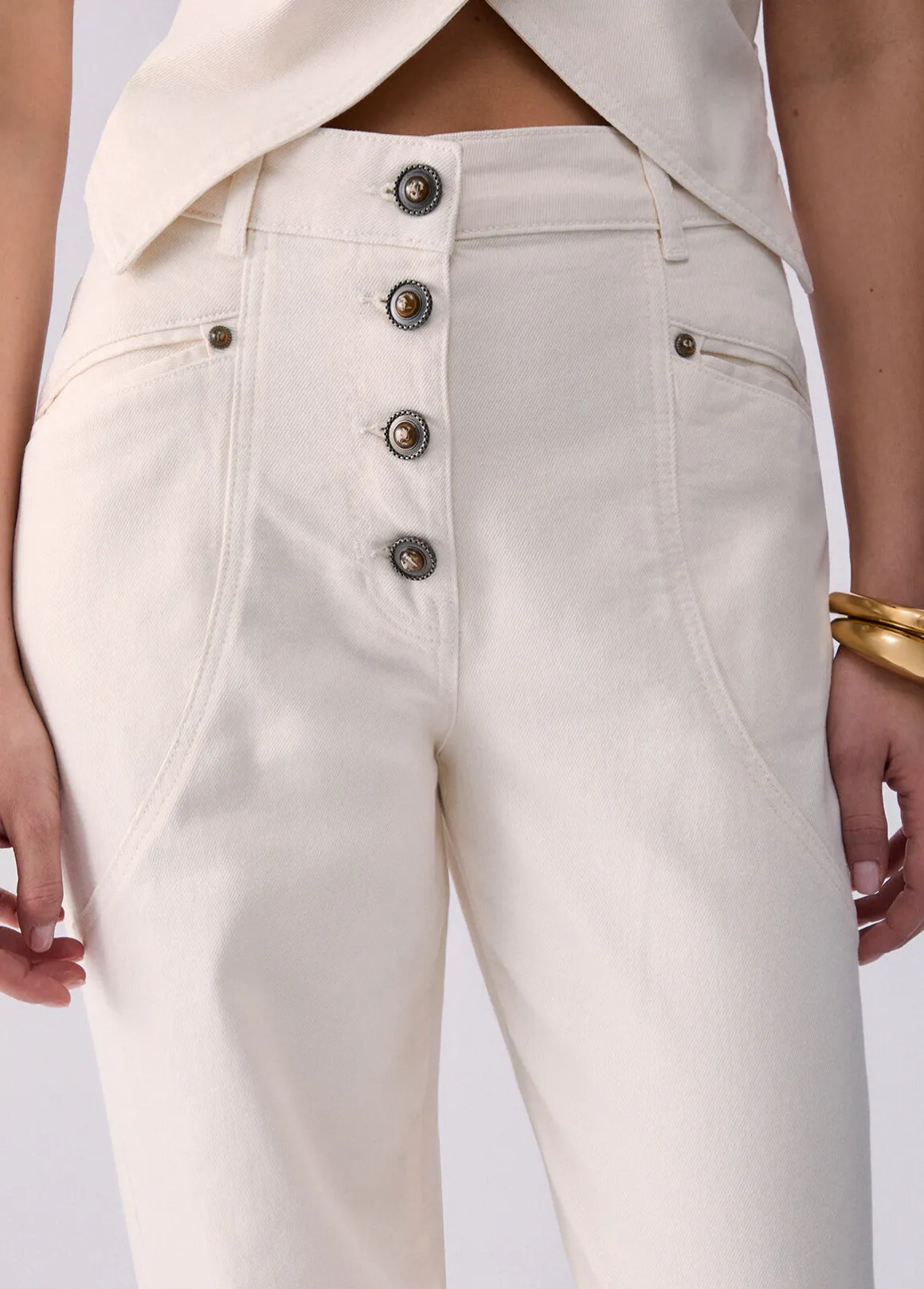 Pantaloni baggy a vita bassa