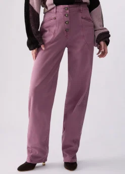 Pantaloni baggy a vita bassa