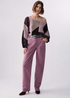 Pantaloni baggy a vita bassa