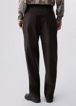 Pantaloni baggy in tessuto spalmato