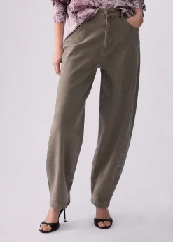Pantaloni balloon con micro-strass