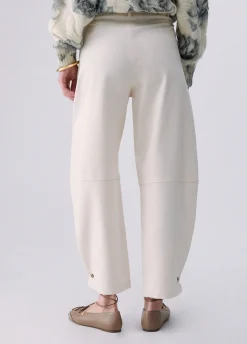 Pantaloni balloon in punto milano