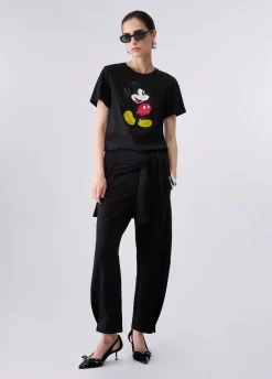 Pantaloni balloon in punto milano