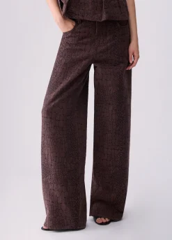 Pantaloni balloon jacquard