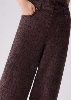 Pantaloni balloon jacquard