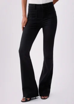 Pantaloni bootcut a vita alta
