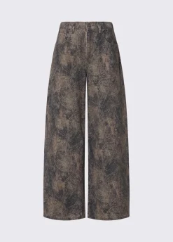 Pantaloni boy con stampa glitter