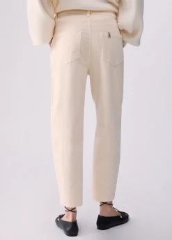Pantaloni boyfriend in velluto