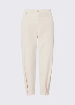 Pantaloni boyfriend in velluto