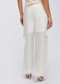 Pantaloni cargo in mesh