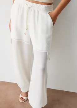 Pantaloni cargo in mesh