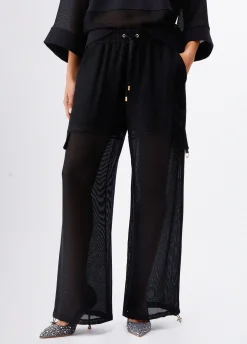 Pantaloni cargo in mesh