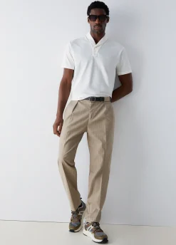 Pantaloni chino gessati