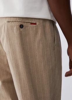 Pantaloni chino gessati