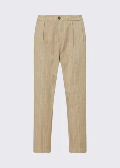 Pantaloni chino gessati