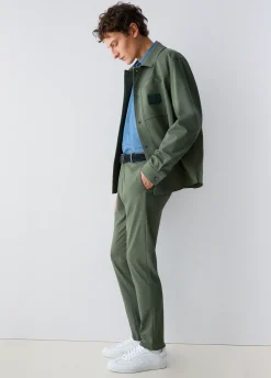 Pantaloni chino in jersey