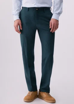 Pantaloni chino in misto lana