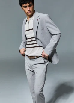 Pantaloni chino in misto lana