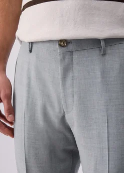 Pantaloni chino in misto lana