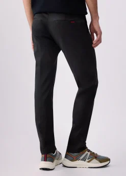Pantaloni chino in raso