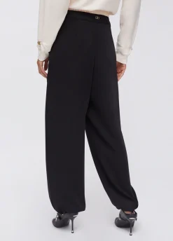 Pantaloni con doppio cintone