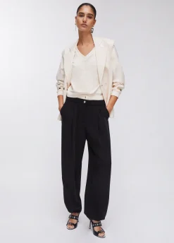 Pantaloni con doppio cintone
