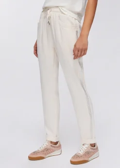 Pantaloni con strass