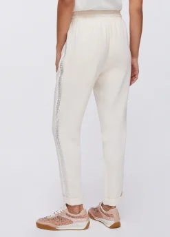 Pantaloni con strass