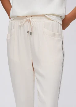 Pantaloni con strass