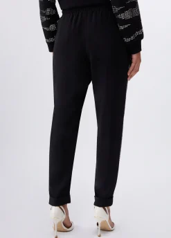 Pantaloni con strass